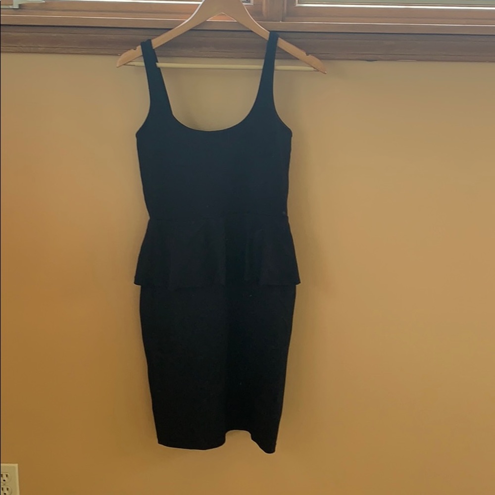 Susana Monaco black peplum dress